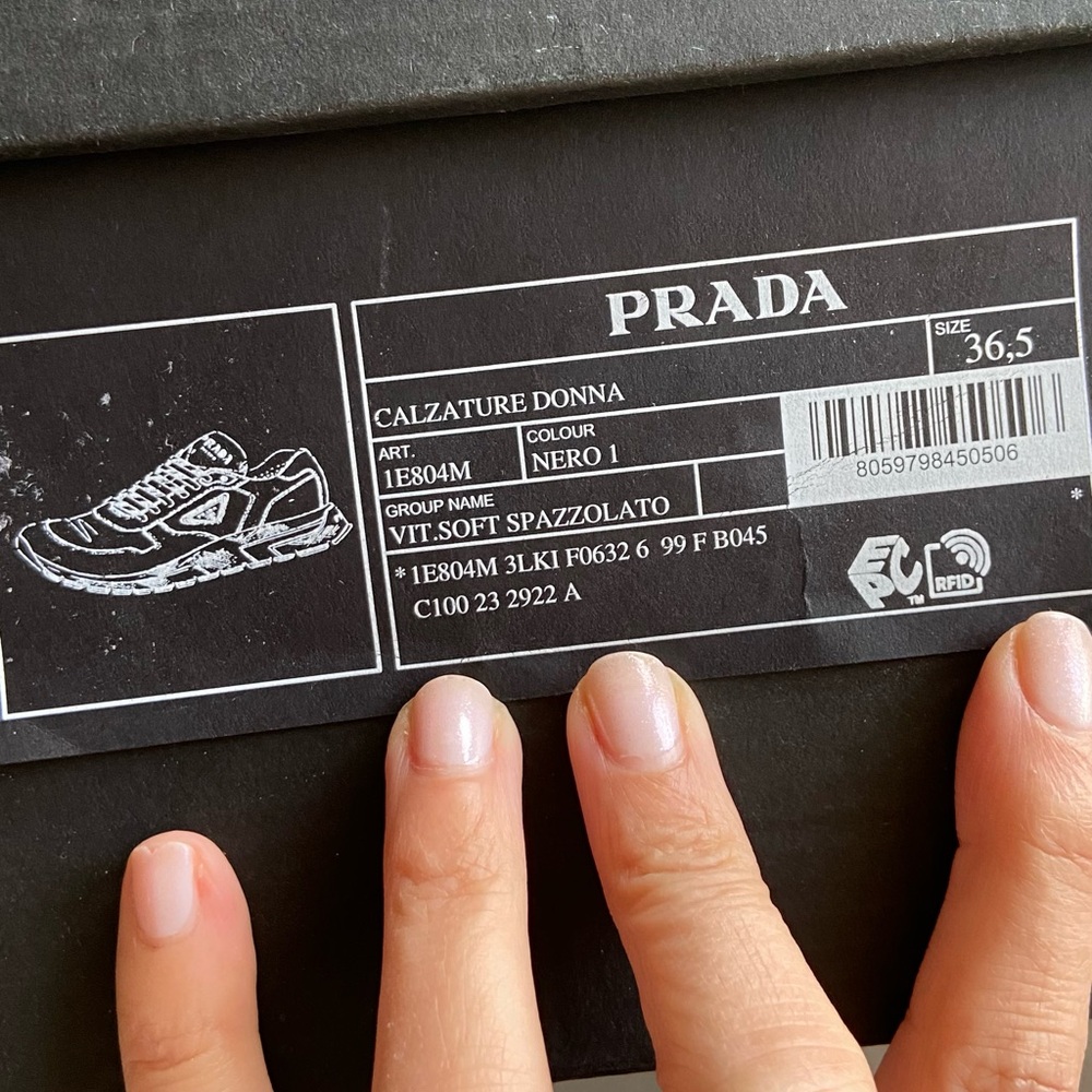 Prada Calzatire Donna Leather Lace-Up Sneakers - Picture 16 of 16